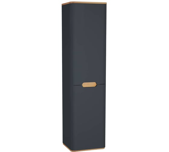 Пенал Vitra Sento 40см, корзина для белья, матовый антрацит, левый 60856