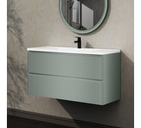 Тумба подвесная под раковину для ванной ИТАНА Kate 120 1193x450x600 светло-зеленый 4657836464795