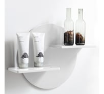 Полочка для ванной комнаты ABBER Stein белая матовая AS1656