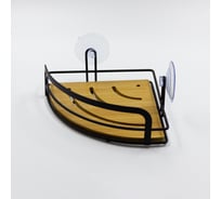 1-ярусная угловая полка Joy Home бамбук 13070