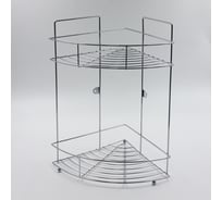 2-ярусная угловая полка Joy Home хром 13066