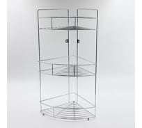 3-ярусная угловая полка Joy Home хром 13065