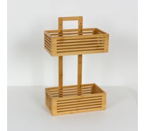 Бамбуковая 2-ярусная полка Joy Home 13202