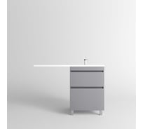 Тумба напольная Style Line Даллас ЛЕОН 120, Люкс серая, PLUS X2749280