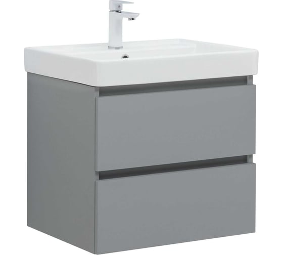 Тумба Aquanet Вега 2.0 60 2 ящика, мисти грин (337959) 00337959
