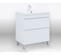 Тумба напольная Aquanet Нота new 75 2 ящика, цвет белый глянец (344144) 00344144