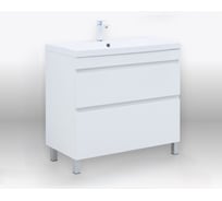 Тумба напольная Aquanet Нота new 90 2 ящика, цвет белый глянец (344147) 00344147