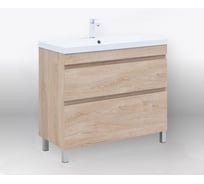 Тумба напольная Aquanet Нота new 90 2 ящика, цвет дуб светлый (344146) 00344146