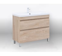 Тумба напольная Aquanet Нота new 100 2 ящика, цвет дуб светлый (344149) 00344149