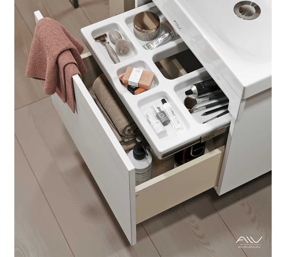 Тумба ALAVANN "Cosmetic 60" (ум. Moduo 60) белый ALV0710001