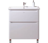 Тумба ALAVANN "Lana 80" (ум. Миранда 80/ум.Q80) белый, бок эмаль ALV0174002