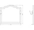 Зеркало ValenHouse АСТЕР-120, ясень, белый А120_ЗБ 3
