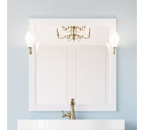 Зеркало ValenHouse ЛИОРА-90, ясень, белый L90_ЗБ