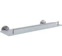 Полка стеклянная D-Lin полированная сталь D260280