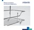 Полка двухъярусная прямая Milardo проволока стальная, хром, Грид (Grid) GRICS2CM44 7