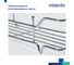 Полка двухъярусная прямая Milardo проволока стальная, хром, Грид (Grid) GRICS2CM44 8
