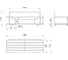 Полка одноярусная прямая Milardo проволока стальная, хром, Грид (Grid) GRICS1CM44 6