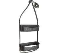 Подвесная полка для душа Raindrops двойная, черная W5682-bl