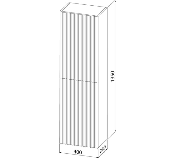 Пенал подвесной IDDIS Aiger 40 см, белый, AIG40W0i97