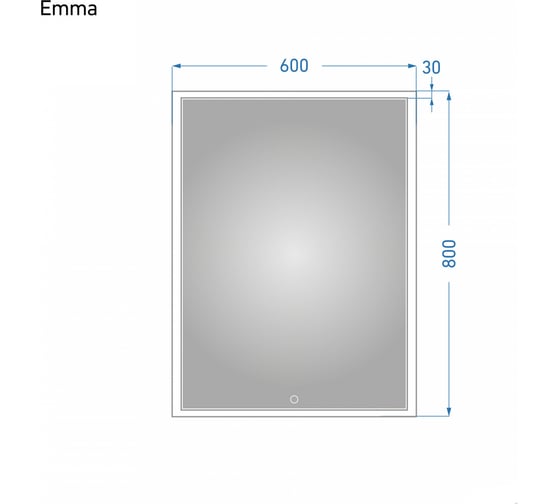 Зеркало Alavann Emma 60 сенсор, антизапотеватель ALV0063021