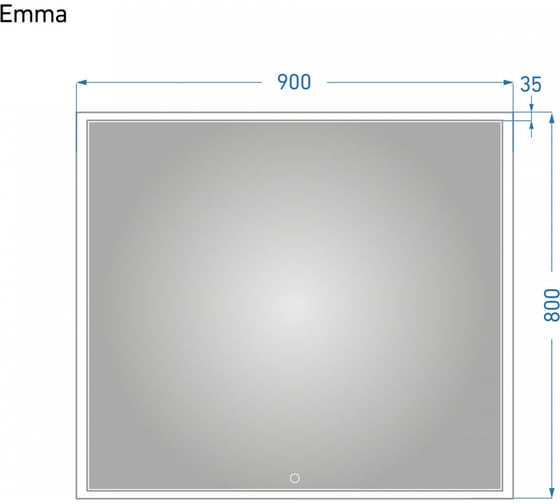 Зеркало ALAVANN Emma 90 типовая ALV0066001