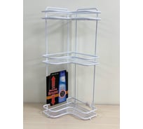 Полка SWENSA TERMO угловая, 27х27х70.2 см, 3 яруса, белый, металл/пластик SWR-2225-WHT