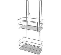 Полка SWENSA CADDY 2 яруса, на душевую кабину, 25.2х18х59 см, металл/хром SWR-1006-02-CHM