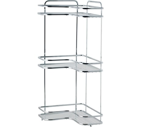 Полка SWENSA Премиум угловая, 27х27х62 см, 3 яруса, хром SWR-2223-3