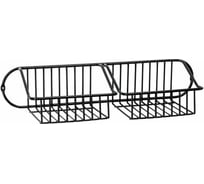 Корзинка SWENSA TRAIT двойная, 38 см, черный, металл BRW-19009-15