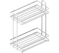 Полка SWENSA TERMO прямая, 29х15х33.5 см, 2 яруса, белый, металл/пластик SWR-1007-02-WHT