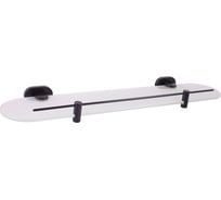 Стеклянная полочка RavSlezak 500 мм, черный матовый YUA0900/50CMAT