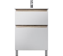База под раковину напольная AM.PM X-Joy, 60 см, 2 ящика, белый глянец M85AFSX06021WG