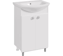 Тумба Runo Капри 55 белая под умывальник Элегант 55 УТ000003778