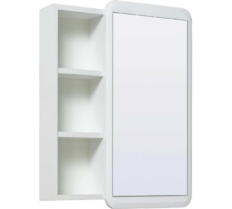 Зеркальный шкаф RUNO Капри 55 белый, универсальный УТ000003786