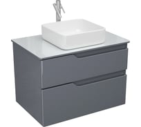 Тумба OWL 1975 Hella Cristal 80 серый лак OW24.18.01