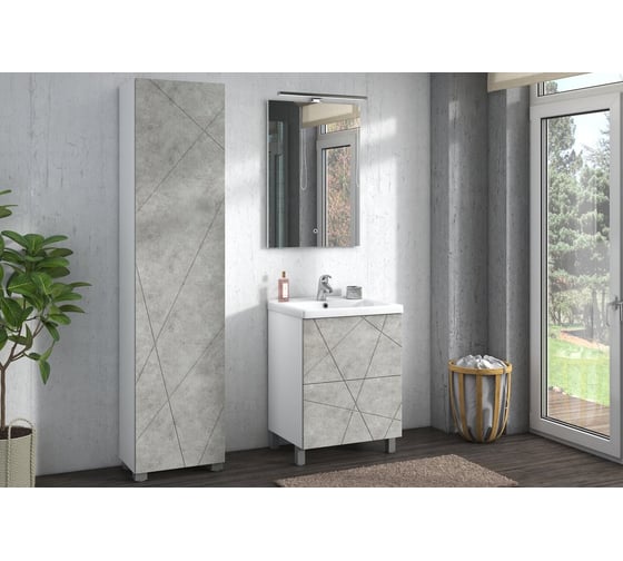 Пенал VIGO Geometry 450 бетон П23-450(Geometry)-бетон