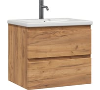 Тумба без раковины RUVANN STELLO 60 в ванную подвесная, голд крафт Т.STELLO-GK.П-60П