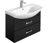 Тумба под раковину Адель 80 AQUATON черная, 1A193801AF950