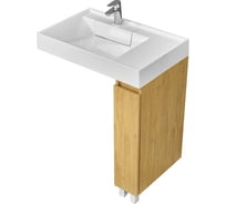 Тумба AQUATON Лайн 20 дуб каменный, под раковину 80 1A232301LFDK0