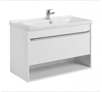 Тумба под раковину AQUATON Хоуп 100, 1 ящик, белый матовый, 1A287401HP2B0