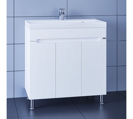 Напольная тумба СаНта Лондон 80 3 дверки, под умывальник Classic 80 224018