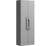 Шкаф - колонна AQUATON Ар-Деко, 2 створки, серый кобальт, 1A284703DD8D0