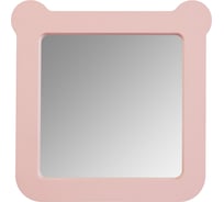 Зеркало AQUATON Каспер Мишка квадратное, розовое матовое 1A283402CR1E0