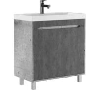 Тумба под умывальник Classica 80 Домино Loft без ящика Бетон DL5608T
