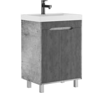 Тумба под умывальник Classica 60 Домино Loft без ящика Бетон DL5606T