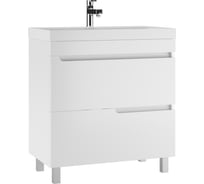 Тумба под умывальник Айсберг Bazis 80 Веста с двумя ящиками В2 DV5908T