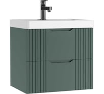 Тумба подвесная под умывальник Домино Bazis 60 Garden В2 Зелёная DG2501T