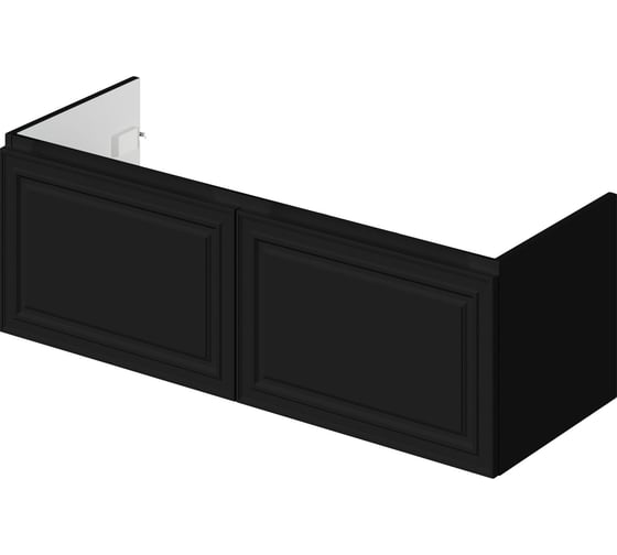 Тумба под раковину в ванную ИТАНА Verona 2.0 120 1193x450x400 Черный софт 4657836466836 1