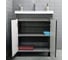 Тумба под умывальник Домино Classica 70 Loft без ящика Бетон DL5607T 6