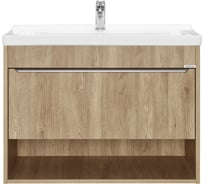 Тумба под раковину AQUATON Хоуп 80, 1 ящик, орех, 1A287301HP6C0